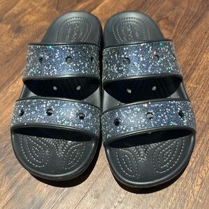 Crocs Starry Glitter Sandals Women’s Size 8